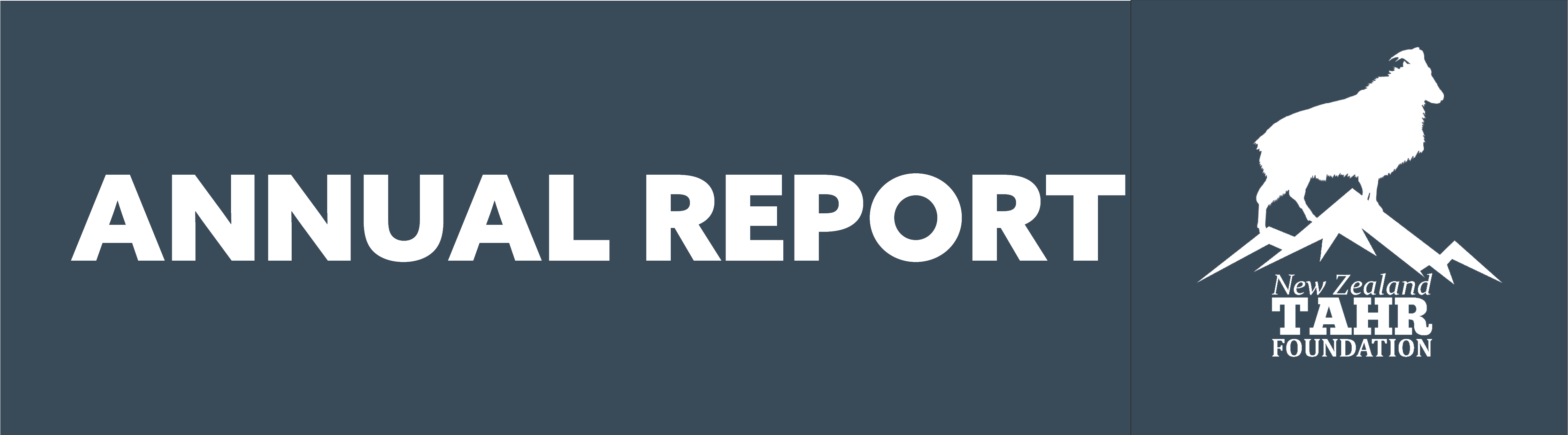 Annual Report | New Zealand Tahr Foundation